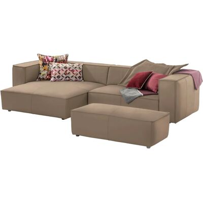 W.SCHILLIG around-the-block Sofa - Braun Z59, 300x66x164 cm, Leder, Longchair W.SCHILLIG around-the-block Sofa - Braun Z59, 300x66x164 cm, Leder, Longchair