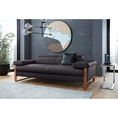 W.SCHILLIG Finn Sofa - 2-Sitzer, Schwarz, Leder, Modern W.SCHILLIG Finn Sofa - 2-Sitzer, Schwarz, Leder, Modern