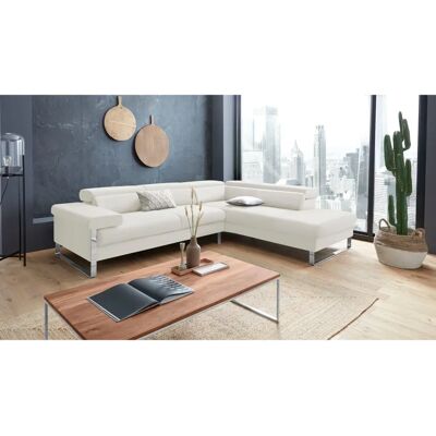 W.SCHILLIG Finn Sofa - Weißes Leder, 3-Sitzer, Motorische Kopfstützen W.SCHILLIG Finn Sofa - Weißes Leder, 3-Sitzer, Motorische Kopfstützen