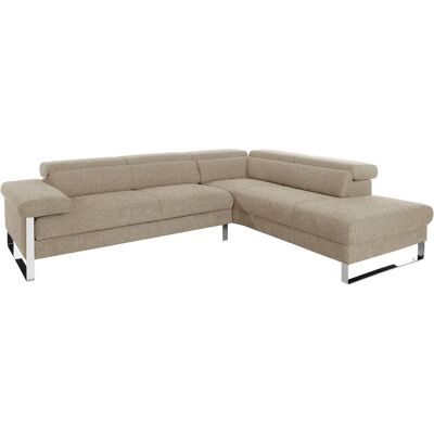 W.SCHILLIG Finn Sofa - Verstellbares Kopfteil, Ottomane rechts, Polyester W.SCHILLIG Finn Sofa - Verstellbares Kopfteil, Ottomane rechts, Polyester