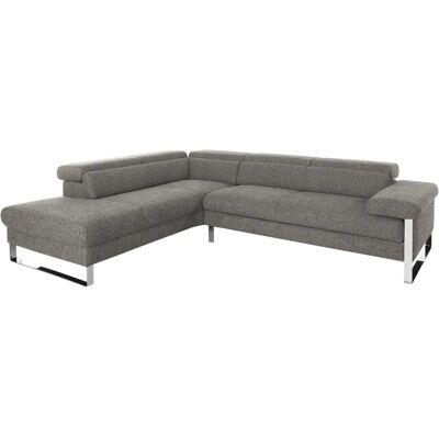 W.SCHILLIG finn Sofa - L-Form, Grau S22, 281cm W.SCHILLIG finn Sofa - L-Form, Grau S22, 281cm