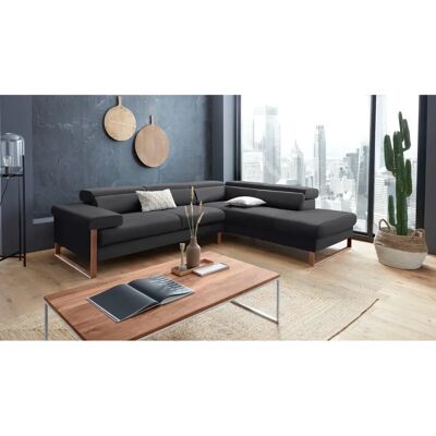 W.SCHILLIG finn Sofa - Reversible Ottomane - 3-Sitzer - Schwarz W.SCHILLIG finn Sofa - Reversible Ottomane - 3-Sitzer - Schwarz