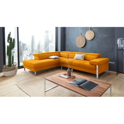 W.SCHILLIG finn Sofa - Polyesterstoff - Ottomane links - Motorischer Kopfstütz W.SCHILLIG finn Sofa - Polyesterstoff - Ottomane links - Motorischer Kopfstütz