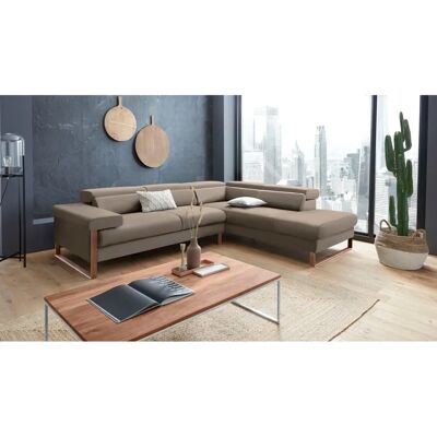 W.SCHILLIG Finn Sofa - Stein Z59, 3-Sitzer, Leder, Modern W.SCHILLIG Finn Sofa - Stein Z59, 3-Sitzer, Leder, Modern