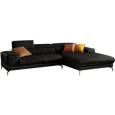 W.SCHILLIG Piedroo Ledersofa - 4-Sitzer, Modern, Schwarz W.SCHILLIG Piedroo Ledersofa - 4-Sitzer, Modern, Schwarz