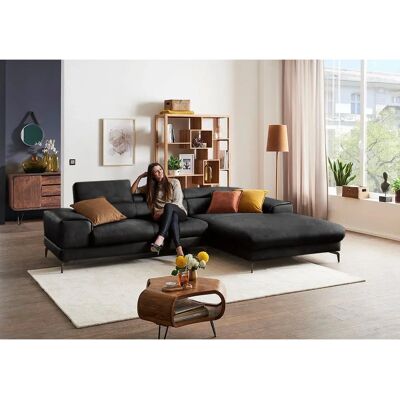 W.SCHILLIG Piedroo - Elegantes L-Form Microfaser-Sofa in Lederoptik W.SCHILLIG Piedroo - Elegantes L-Form Microfaser-Sofa in Lederoptik