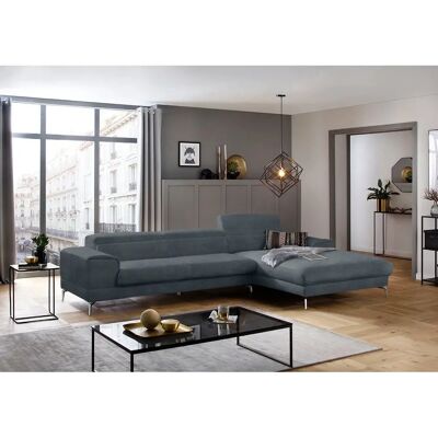 W.SCHILLIG Piedroo Sofa - Chenille Blau Longchair - Sofa W.SCHILLIG Piedroo Sofa - Chenille Blau Longchair - Sofa