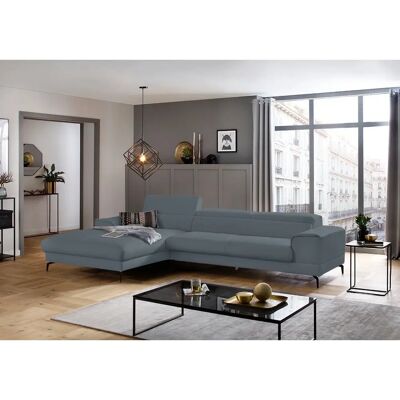 W.SCHILLIG Piedroo Blau Softleder L-Form Sofa - Sofa W.SCHILLIG Piedroo Blau Softleder L-Form Sofa - Sofa