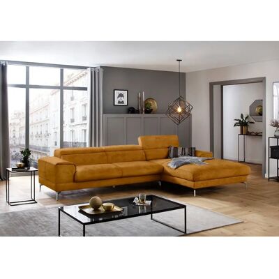 W.SCHILLIG Piedroo Sofa - Elegantes L-Form, Gelb, Microfaser W.SCHILLIG Piedroo Sofa - Elegantes L-Form, Gelb, Microfaser