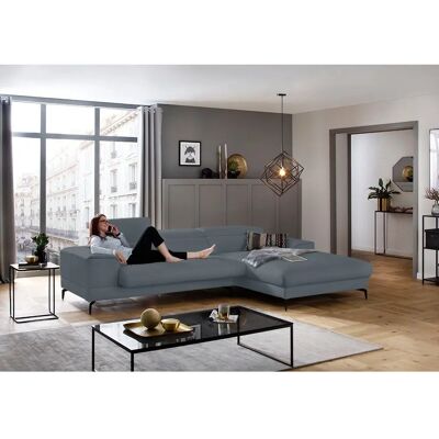 W.SCHILLIG Piedroo Sofa - Weichleder, Blau, 4-Sitzer W.SCHILLIG Piedroo Sofa - Weichleder, Blau, 4-Sitzer