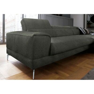 W.SCHILLIG Piedroo Sofa - Grün, Longchair rechts, Kopfteil verstellbar, 343cm W.SCHILLIG Piedroo Sofa - Grün, Longchair rechts, Kopfteil verstellbar, 343cm