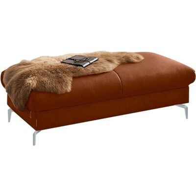 W.SCHILLIG piedroo - Weichleder, Vintage-Look, Silberfüße - Hocker W.SCHILLIG piedroo - Weichleder, Vintage-Look, Silberfüße - Hocker