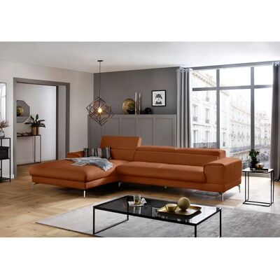 W.SCHILLIG Piedroo Ecksofa - Cognac Leder L-Form W.SCHILLIG Piedroo Ecksofa - Cognac Leder L-Form