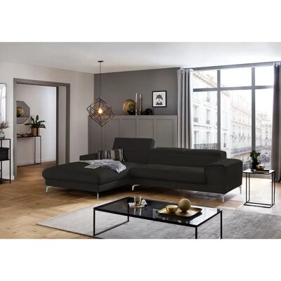 W.SCHILLIG Piedroo Ecksofa - Schwarz Leder W.SCHILLIG Piedroo Ecksofa - Schwarz Leder