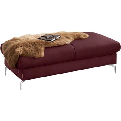 W.SCHILLIG piedroo Burgunder Leder Hocker - Polsterhocker W.SCHILLIG piedroo Burgunder Leder Hocker - Polsterhocker
