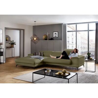 W.SCHILLIG Piedroo Sofa - Camouflage Grün L-Form W.SCHILLIG Piedroo Sofa - Camouflage Grün L-Form