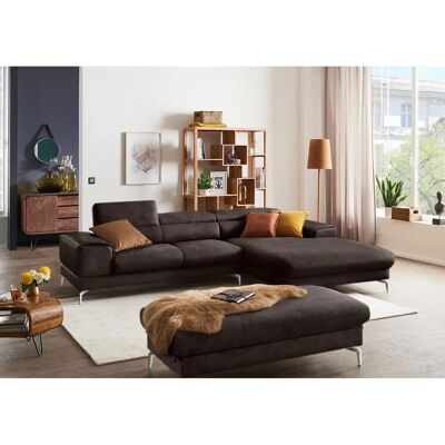 W.SCHILLIG piedroo - Braun Microfaser Hocker W.SCHILLIG piedroo - Braun Microfaser Hocker