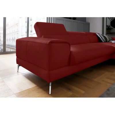 W.SCHILLIG Piedroo Ecksofa - Rotes Leder, 303cm W.SCHILLIG Piedroo Ecksofa - Rotes Leder, 303cm