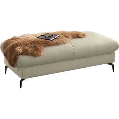 W.SCHILLIG piedroo - Leder, Grau, 141x42x70cm - Hocker W.SCHILLIG piedroo - Leder, Grau, 141x42x70cm - Hocker