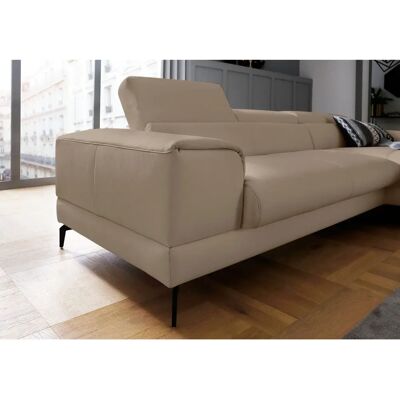 W.SCHILLIG Piedroo Ledersofa - L-Form, Stein Z59 W.SCHILLIG Piedroo Ledersofa - L-Form, Stein Z59