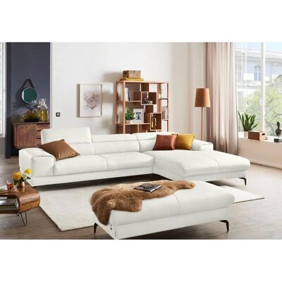 W.SCHILLIG Piedroo Ledersofa - 4,5-Sitzer, Weiß W.SCHILLIG Piedroo Ledersofa - 4,5-Sitzer, Weiß
