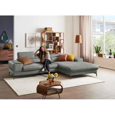 W.SCHILLIG Piedroo L-Form Sofa - Microfaser Lederoptik, Verstellbare Kopfstützen W.SCHILLIG Piedroo L-Form Sofa - Microfaser Lederoptik, Verstellbare Kopfstützen