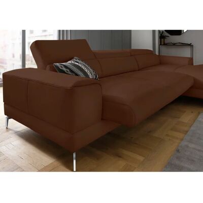 W.SCHILLIG piedroo Ledersofa - Verstellbarer Kopfstütze, Longchair rechts W.SCHILLIG piedroo Ledersofa - Verstellbarer Kopfstütze, Longchair rechts