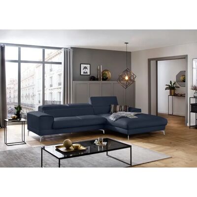 W.SCHILLIG Piedroo Leder Ecksofa - Blau Z59 - 4-Sitzer W.SCHILLIG Piedroo Leder Ecksofa - Blau Z59 - 4-Sitzer
