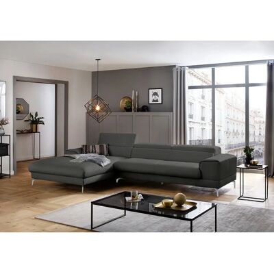 W.SCHILLIG Piedroo - Grau L-Form Sofa mit Longchair W.SCHILLIG Piedroo - Grau L-Form Sofa mit Longchair