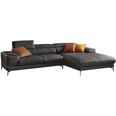 W.SCHILLIG piedroo Grau Softleder Sofa - Sofa W.SCHILLIG piedroo Grau Softleder Sofa - Sofa