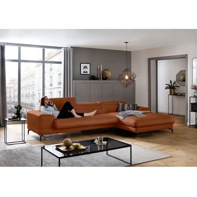 W.SCHILLIG Piedroo Weiches Leder Ecksofa mit Kopfstütze - Sofa W.SCHILLIG Piedroo Weiches Leder Ecksofa mit Kopfstütze - Sofa