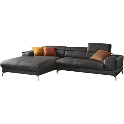 W.SCHILLIG Piedroo Sofa - Grau, 303cm, mit motorischer Kopfstütze W.SCHILLIG Piedroo Sofa - Grau, 303cm, mit motorischer Kopfstütze
