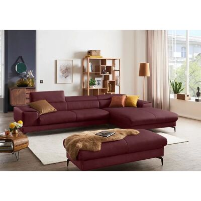 W.SCHILLIG piedroo - Weiches Leder Ecksofa mit Longchair rechts W.SCHILLIG piedroo - Weiches Leder Ecksofa mit Longchair rechts