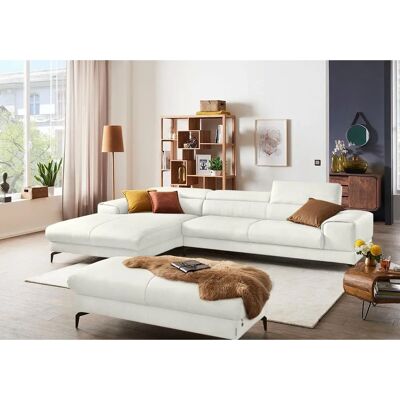 W.SCHILLIG Piedroo Weiß Leder L-Form Sofa - Sofa W.SCHILLIG Piedroo Weiß Leder L-Form Sofa - Sofa