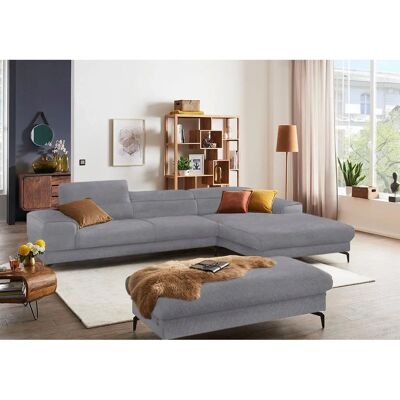 W.SCHILLIG Piedroo Ecksofa - Grau Chenille Longchair W.SCHILLIG Piedroo Ecksofa - Grau Chenille Longchair