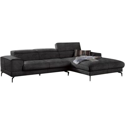 W.SCHILLIG piedroo Sofa - Microfaser in Lederoptik, 4 Sitze, Rechts Longchair W.SCHILLIG piedroo Sofa - Microfaser in Lederoptik, 4 Sitze, Rechts Longchair
