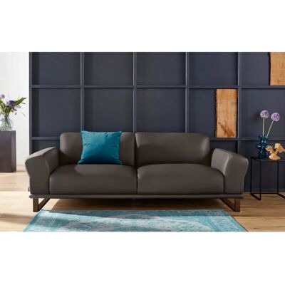 W.SCHILLIG Montana 2,5-Sitzer Leder Sofa - Metallkufen in Bronze W.SCHILLIG Montana 2,5-Sitzer Leder Sofa - Metallkufen in Bronze
