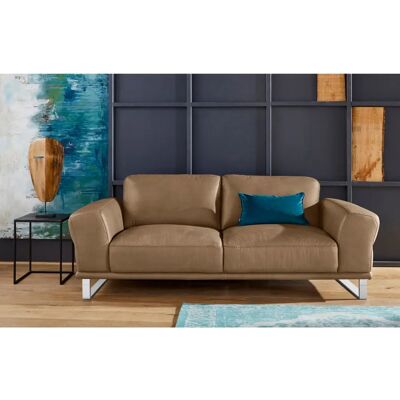 W.SCHILLIG montanaa 2,5-Sitzer Sofa Chrom Leder W.SCHILLIG montanaa 2,5-Sitzer Sofa Chrom Leder