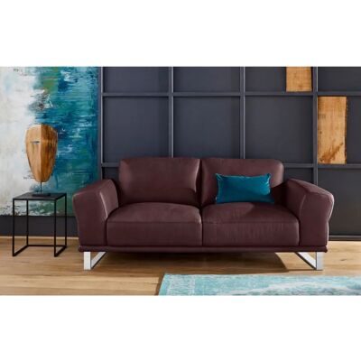 W.SCHILLIG Montana Zweisitzer Sofa - Echtes Leder, Chromfüße W.SCHILLIG Montana Zweisitzer Sofa - Echtes Leder, Chromfüße