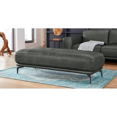 W.SCHILLIG Montana Grau Leder Hocker W.SCHILLIG Montana Grau Leder Hocker