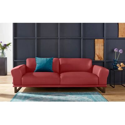 W.SCHILLIG Montana Sofa - 2,5-Sitzer - Rubinrot - Bronze Kufen W.SCHILLIG Montana Sofa - 2,5-Sitzer - Rubinrot - Bronze Kufen