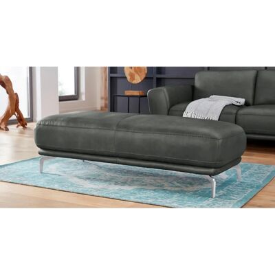 W.SCHILLIG Montana Grau Leder Hocker - Hocker W.SCHILLIG Montana Grau Leder Hocker - Hocker