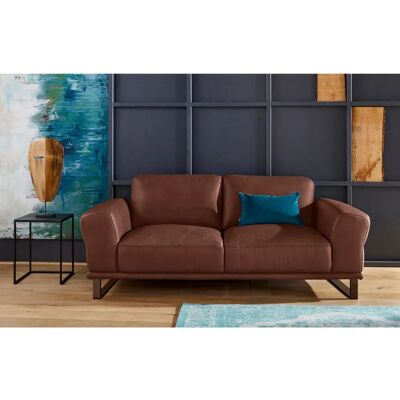W.SCHILLIG Montana 2-Sitzer Sofa - Leder, Bronze Füße W.SCHILLIG Montana 2-Sitzer Sofa - Leder, Bronze Füße