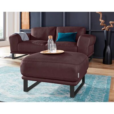 W.SCHILLIG Montana Hocker - 71x42x71cm - Leder & Metallkufen W.SCHILLIG Montana Hocker - 71x42x71cm - Leder & Metallkufen