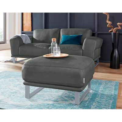 W.SCHILLIG Montana Hocker - 71cm, Longlife Xtra-Leder, Grau W.SCHILLIG Montana Hocker - 71cm, Longlife Xtra-Leder, Grau