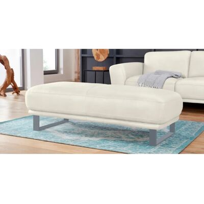 W.SCHILLIG Montana Hocker - 141cm Weiß Leder W.SCHILLIG Montana Hocker - 141cm Weiß Leder