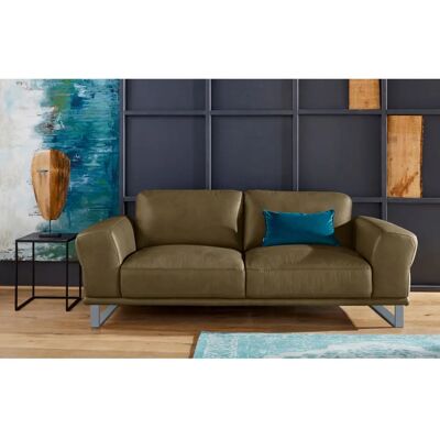 W.SCHILLIG Montana 2,5-Sitzer Grün Camouflage Leder Sofa W.SCHILLIG Montana 2,5-Sitzer Grün Camouflage Leder Sofa