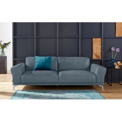 W.SCHILLIG Montana 2,5-Sitzer Blau Leder Sofa - Sofa W.SCHILLIG Montana 2,5-Sitzer Blau Leder Sofa - Sofa