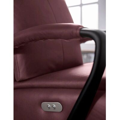 W.SCHILLIG Rumbaa Relaxsessel - Soft Leder, Doppelmotor, Burgunder W.SCHILLIG Rumbaa Relaxsessel - Soft Leder, Doppelmotor, Burgunder