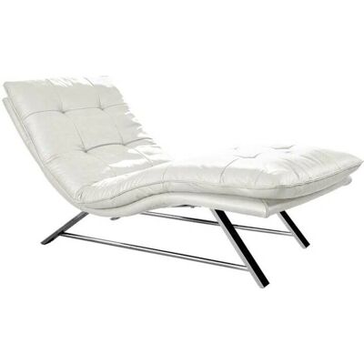 W.SCHILLIG Tagesträume Weiß Leder Sofa mit Manuellem Kopfteil - Sofa W.SCHILLIG Tagesträume Weiß Leder Sofa mit Manuellem Kopfteil - Sofa